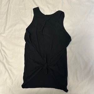 Lululemon All Tied Up Tank, size 6, black